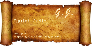 Gyulai Judit névjegykártya