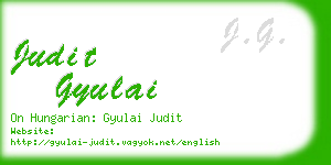 judit gyulai business card